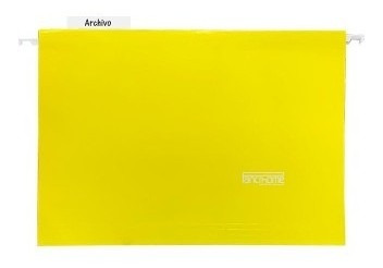 CARPETA COLGANTE CON VENTANA A4 AMARILLO