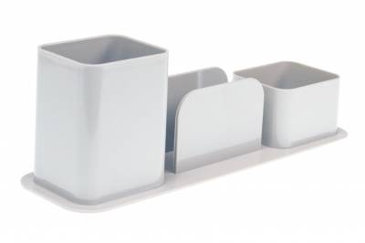 PORTA LAPIZ TRIPLE GRIS DELLO 