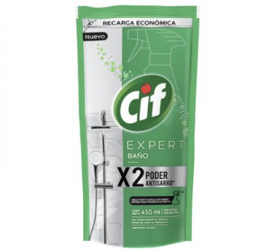 CIF BA�O EXPERTX2  PODER ANTISARRO DOY PACK 450 ML 