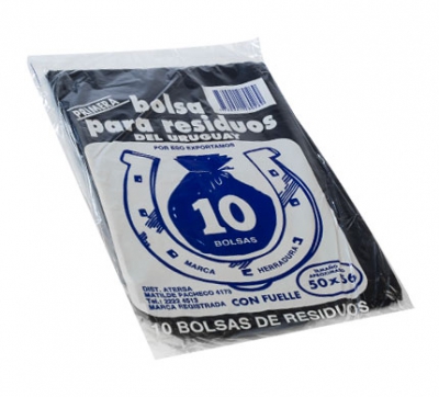 BOLSA DE RESIDUOS HERRADURA CHICA 50*56         