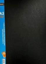 CARPETA PLASTICA YIL 5083 a3 CON 20 FUNDAS NEGRO 