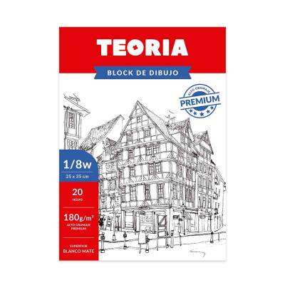 BLOCK DE DIBUJO PREMIUM 1/8W 180 GRS 20 H 
