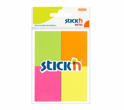 BLOCK STICK NOTES PASTEL 51 X 38 MM X 4 U FLUO 