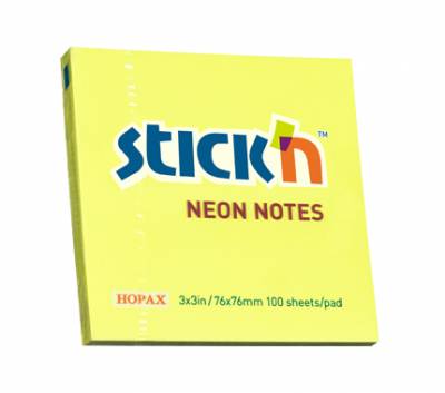 BLOCK STICK 76x76mm FLUO LIMON