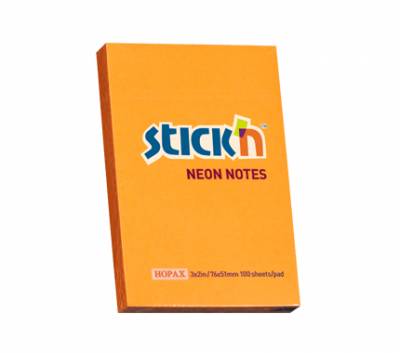 BLOCK STICK 76x51mm FLUO NARANJA