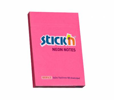 BLOCK STICK 76x51mm FLUO ROSA