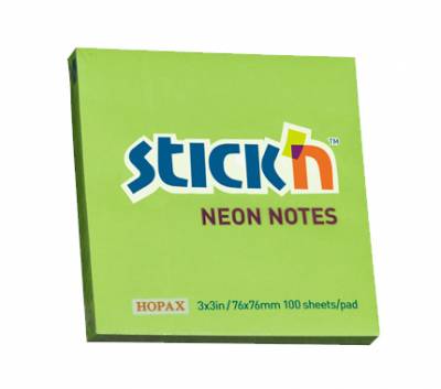 BLOCK STICK 76x76mm FLUO VERDE