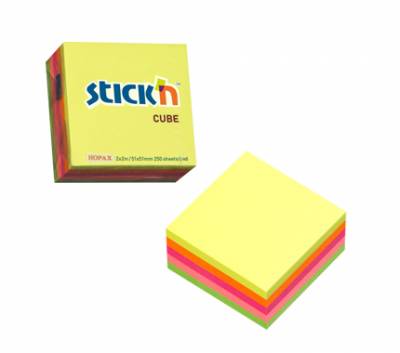 BLOCK CUBO 50x50mm FLUO SURTIDO