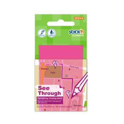 BLOCK STICK TRANSPARENTE 5 X 7.6 CM 