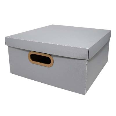 CAJA ORGANIZADORA DELLO LINO 29 X 29 X 15 GRAFITO 