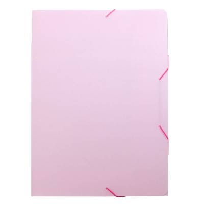 CARPETA CON ELASTICO DELLO A5 ROSADO PASTEL 