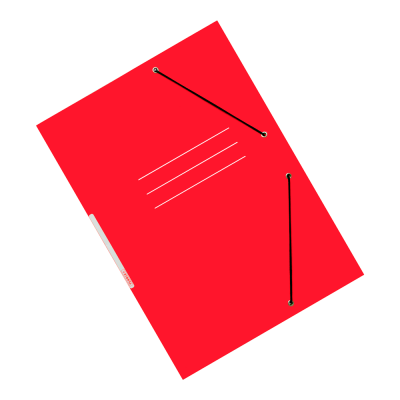 CARPETA DE CARTON CON ELASTICO ROJO 