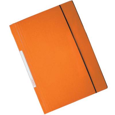 CARPETA TEORIA + CON ELASTICO VERTICAL NARANJA 