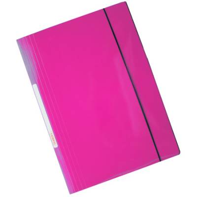 CARPETA TEORIA + CON ELASTICO VERTICAL ROSADO 