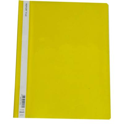 CARPETA DE TAPA TRANSPARENTE A4 X 12 U AMARILLO 
