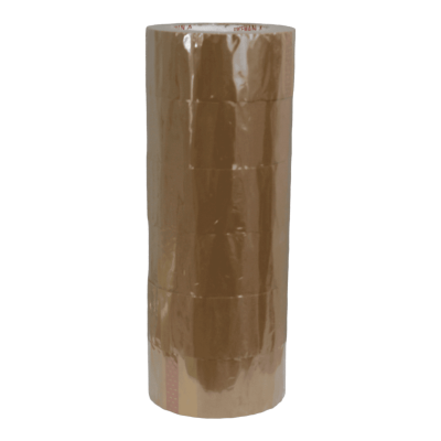 CINTA ADHESIVA 48 MM X 100 Y  MARRON PACK X 6 U 