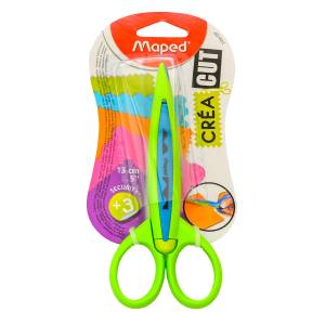 TIJERA  MAPED 13CM CORTES CREATIVOS BL              