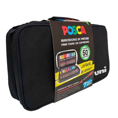 MALETIN POSCA COMPLETO X 50 U 