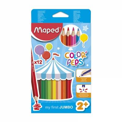  L�PICES MAPED COLOR�PEPS JUMBO X12