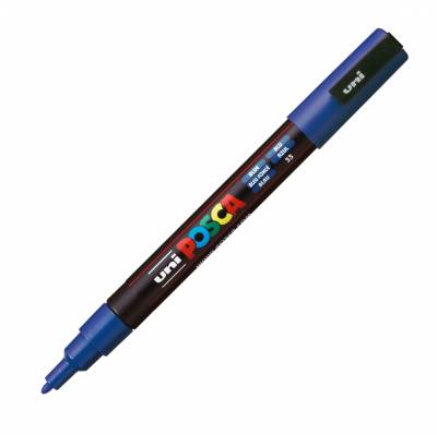 MARCADOR UNI POSCA 1.3 MM AZUL 