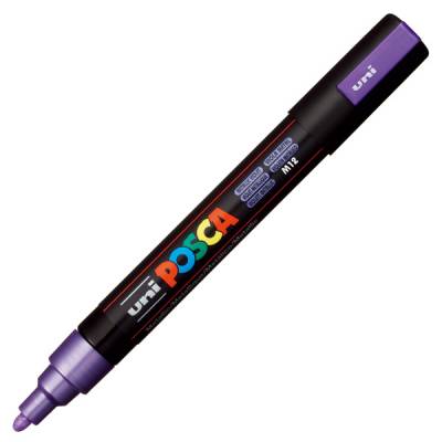 MARCADOR UNI POSCA 2.5 MM VIOLETA METALIZADO