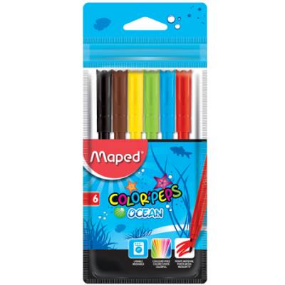 MARCADORES MAPED OCEAN X 6 U 