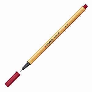 MARCADOR STABILO POINT 88 ROJO OSCURO