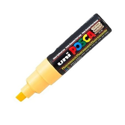 MARCADOR UNI POSCA 8 MM AMARILLO FL�O