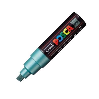 MARCADOR UNI POSCA 8 MM VERDE METALIZADO 