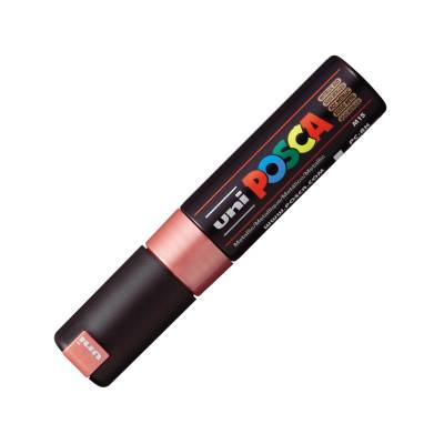  MARCADOR UNI POSCA 8 MM ROJO METALIZADO 