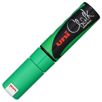 MARCADOR DE TIZA UNI CHALK 8 MM VERDE FLUO 