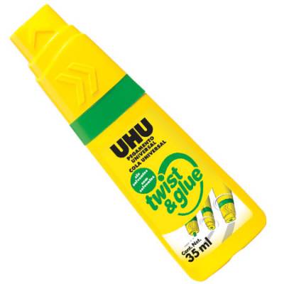 PEGAMENTO UNIVERSAL UHU TWIST & GLUE SIN SOLVENTES 35 ML 