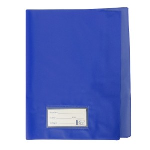 FORRO PARA CUADERNO EN PVC AZUL 