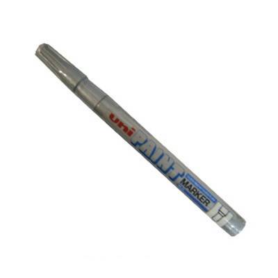 MARCADOR UNI PAINT 1 MM PLATEADO 