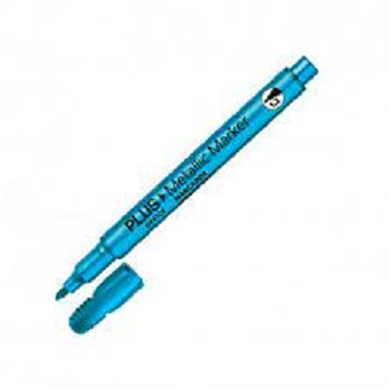 MARCADORES PLUSS OFICE METALICOS AZUL 