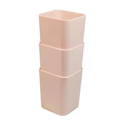 PORTA LAPICES DELLO PASTEL ROSADO X 3 UNIDADES 