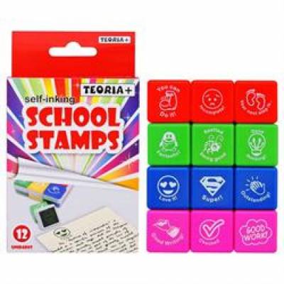 SELLOS ESCOLARES TEOR�A+ INGL�S X12