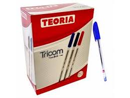 BOL�GRAFO TEOR�A+ TRICOM ROJO CAJA x 50 u 