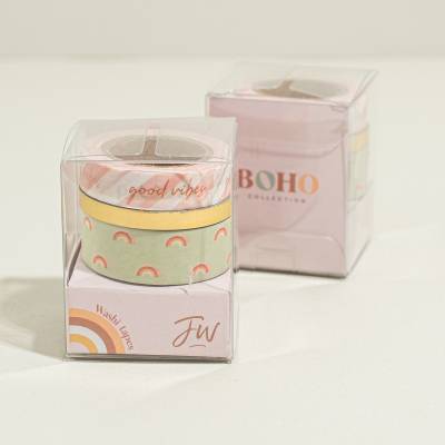 CINTA ADHESIVA WASHI TAPE BOHO X 3 UNIDADES 